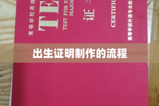 新民出生证明制作的流程