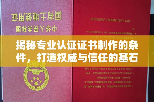 新民揭秘专业认证证书制作的条件，打造权威与信任的基石
