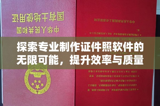 新民探索专业制作证件照软件的无限可能，提升效率与质量