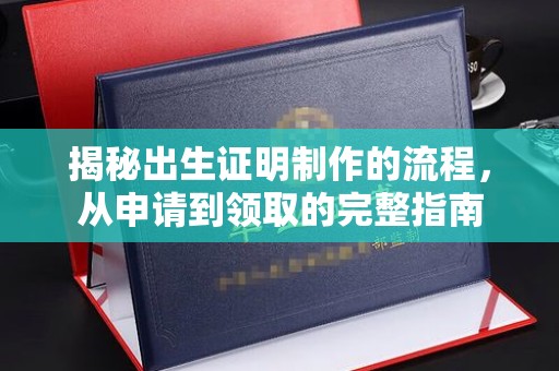 新民揭秘出生证明制作的流程，从申请到领取的完整指南