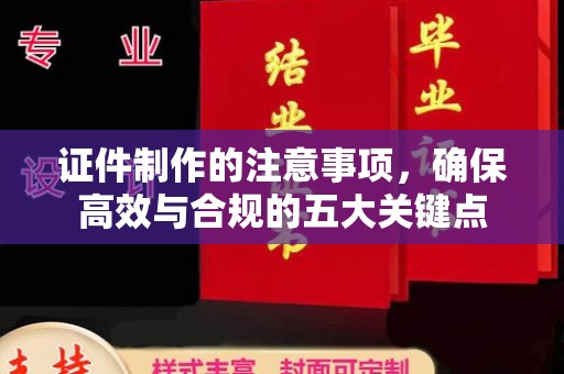新民证件制作的注意事项，确保高效与合规的五大关键点