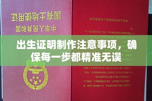 新民出生证明制作注意事项，确保每一步都精准无误