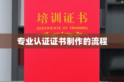 新民专业认证证书制作的流程