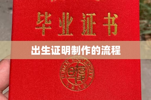 新民出生证明制作的流程