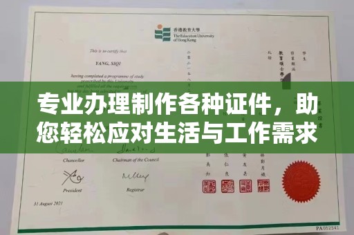 新民专业办理制作各种证件，助您轻松应对生活与工作需求